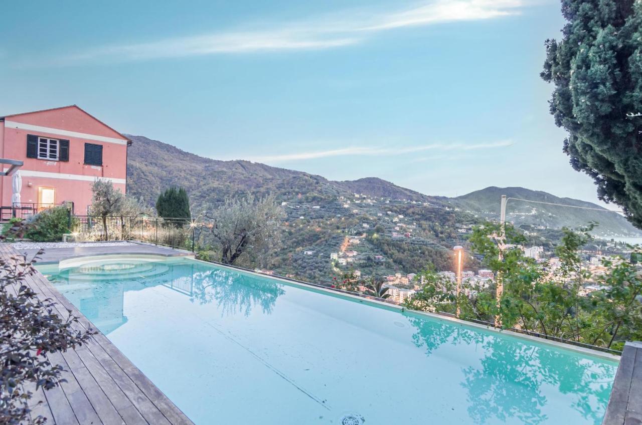 Recco Apartment With View And Pool Esterno foto